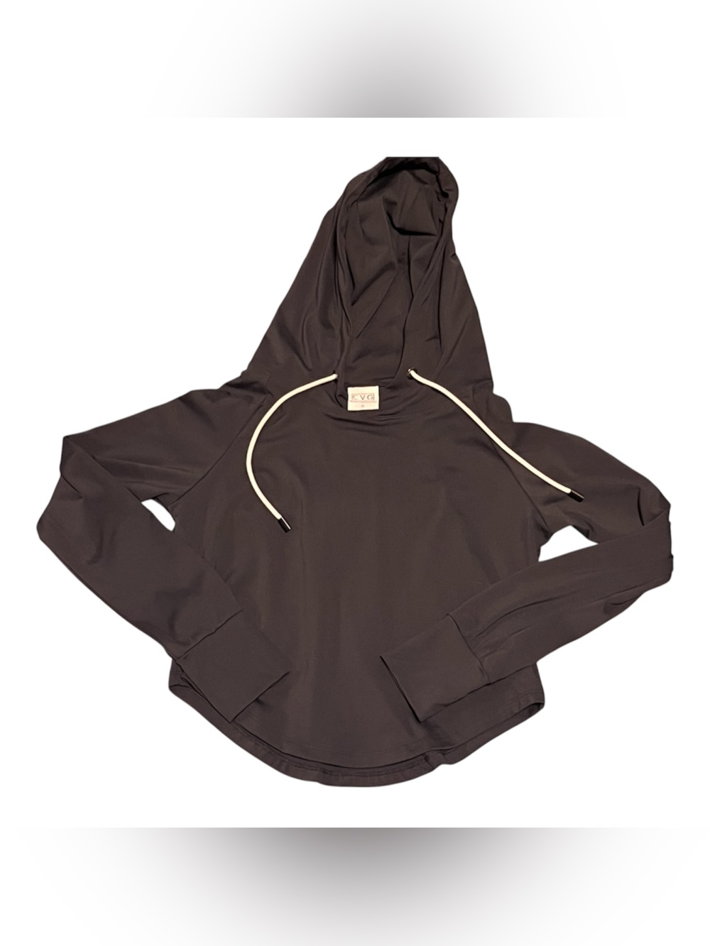 CVG Constantly Varied Gear Black Cropped Hooded Sweatshirt